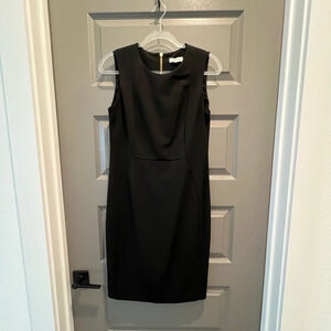 Calvin Klein Size 10 A-Line - Asymmetrical Dress Black Like New No signs of wear